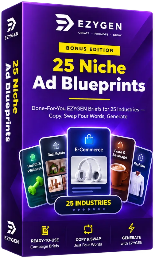 25 Niche Ad Blueprints — bonus ebook box